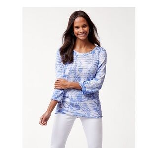 ☑️Tommy Bahama Let's Be Fronds Boatneck Sweater Sz S